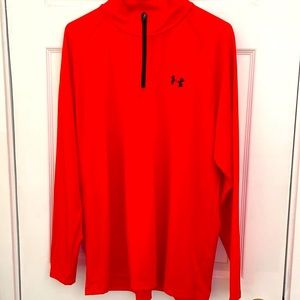 Under Armour Heatgear 1/4 Zip Pullover Orange